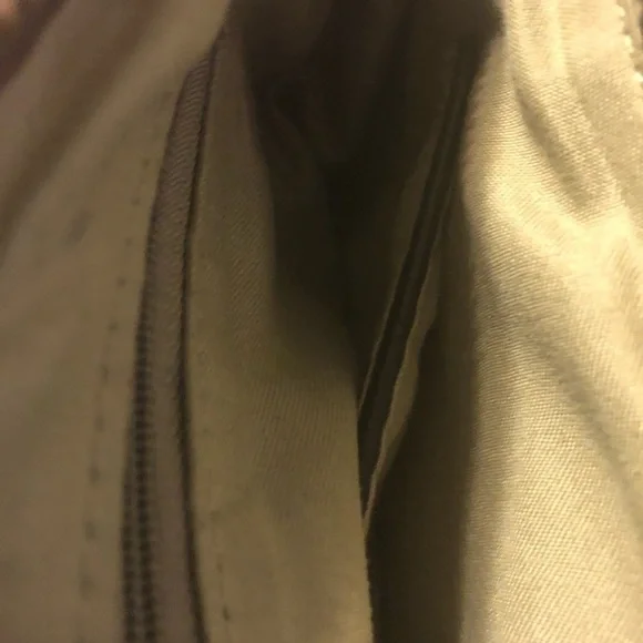 Ameliegalanti cross body in black and gold fixtures. Bag is 11” wide and 7” long - Picture 4 of 4